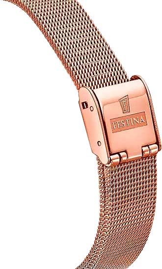 Festina Mademoiselle F20599/1 Damen Uhr • Roségold • Mesh-Armband