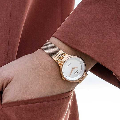 Festina Mademoiselle F20599/1 Damen Uhr • Roségold • Mesh-Armband