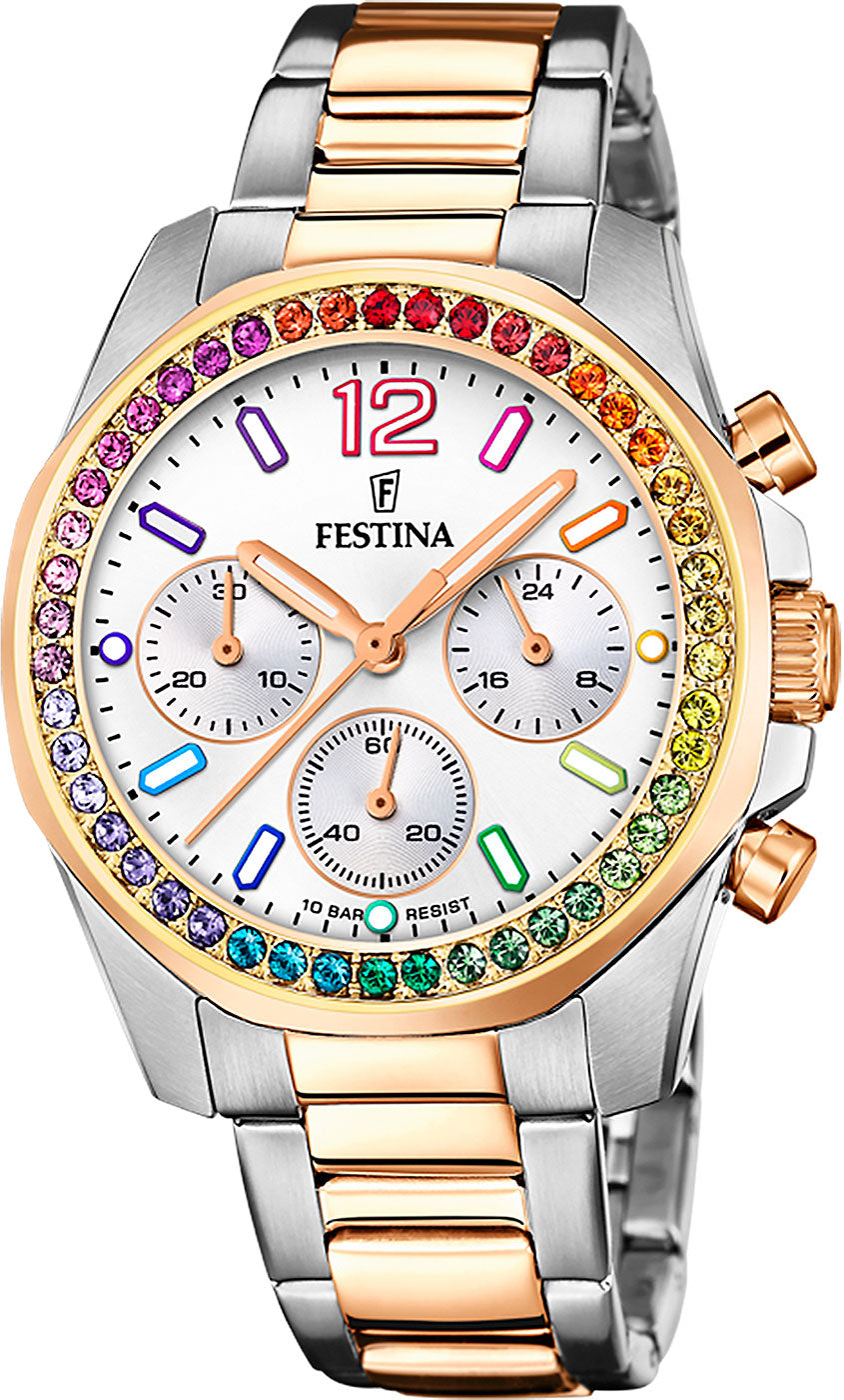 Festina Boyfriend F20608/2 Damenuhr • Präzises Quarzwerk • Hochwertiger Edelstahl