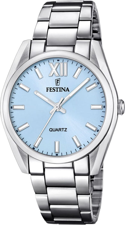 Festina Alegría F20622/3 Damenuhr • Blaues Zifferblatt • Robuster Edelstahl