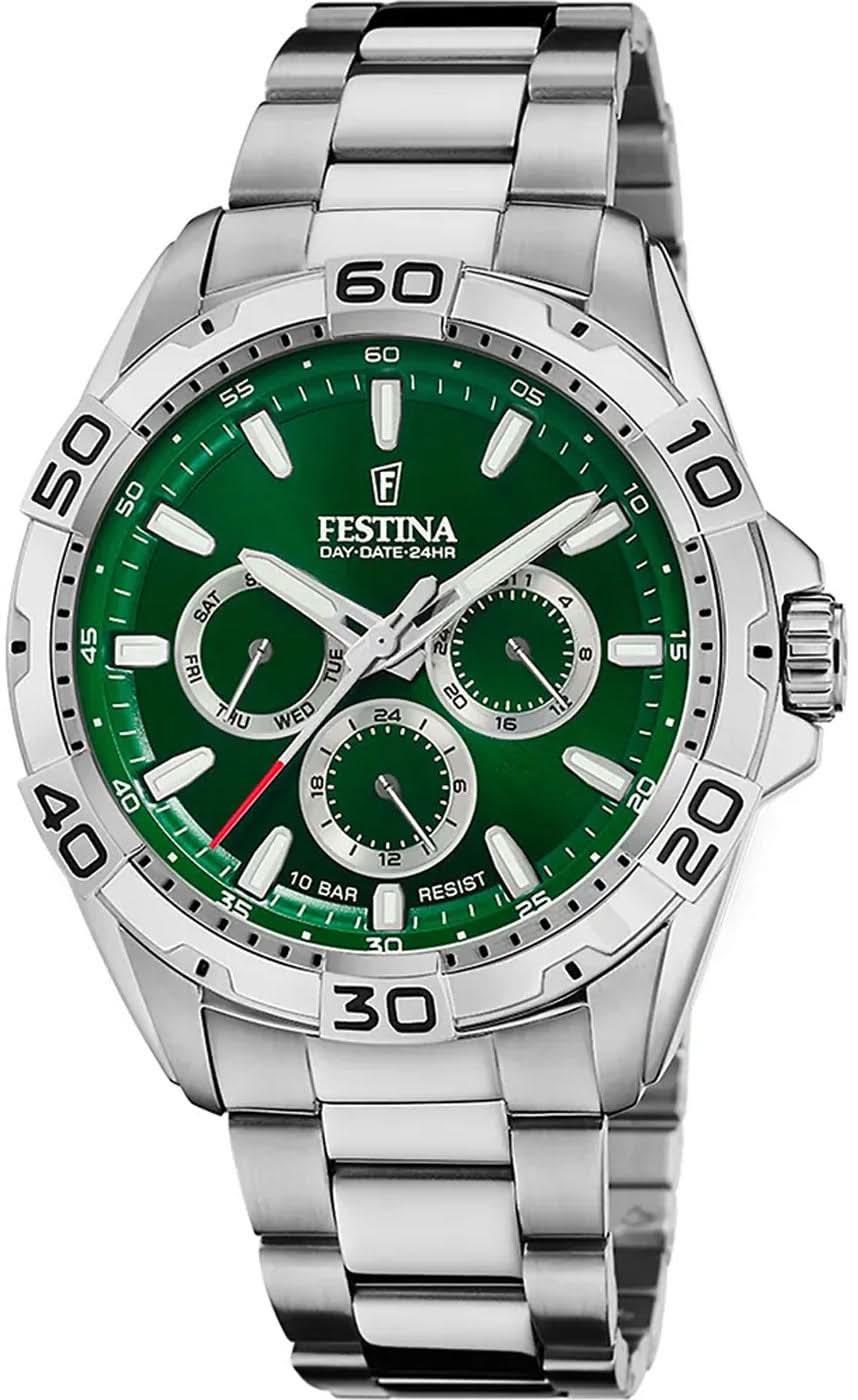 Festina Multifunction F20623/3 Herrenuhr • Sportliches Design • Edelstahl
