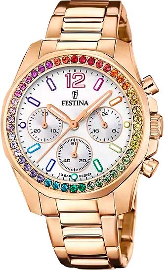 Festina Rainbow F20639/2 Damenuhr • Chronograph • 10 ATM