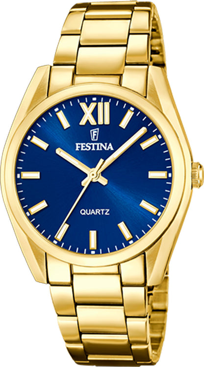 Festina Boyfriend F20640/7 Damen Uhr • Zuverlässiges Quarzwerk • Robuster Edelstahl