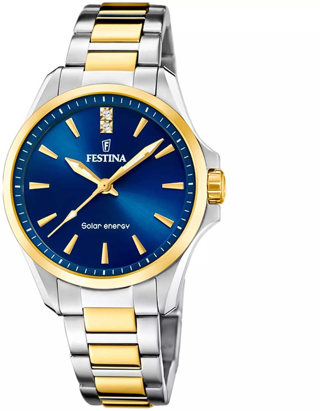 Festina Solar Energy F20655 Damen Uhr • Solar • Robuster Edelstahl