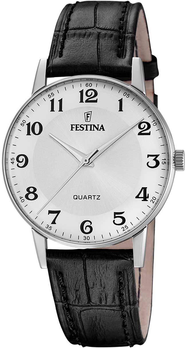 Festina Classics F20690/1 Herrenuhr • Echtes Leder • Zeitloses Design