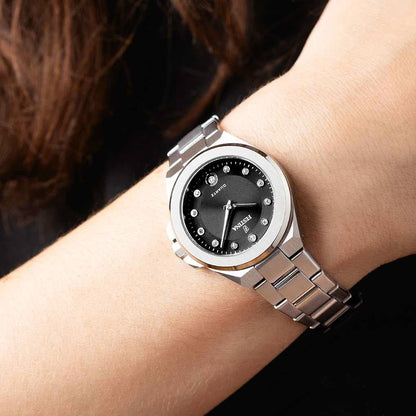 Festina Mademoiselle F20700/6 Damenuhr • Elegante Kristalle • Edelstahl
