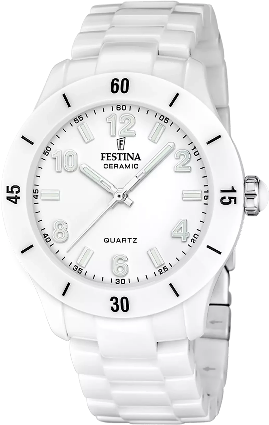 Festina Ceramic F20720/1 Damenuhr • Keramik • Weiß