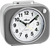 Stilvoller Quarzwecker in Anthrazit/Grau - Atlanta  Modell: 2117/4
