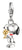 Charm-Anhänger 18k vergoldetes recyceltes 925 Silber mit Kaltemail Snoopy & Woodstock Friends Motiv Thomas Sabo Modell: 2228-427-7