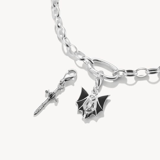 Faszinierender Fledermaus Charm-Anhänger Sterling Silber mit funkelndem Zirkonia - Thomas Sabo Modell: 2229-691-11