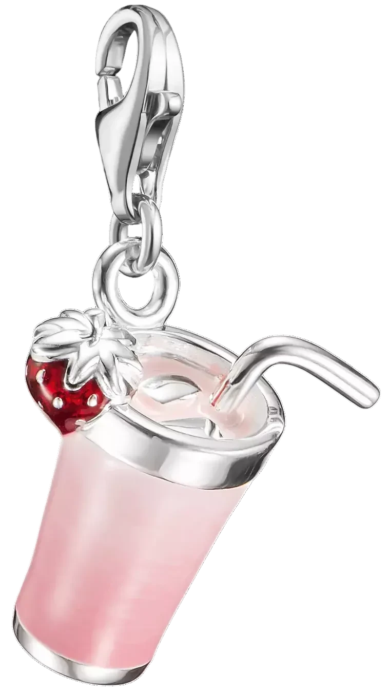 Charm-Anhänger Pink Matcha Original Silber