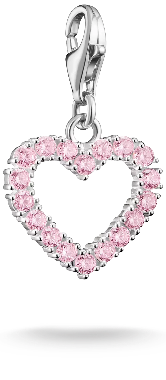 Damen Charm-Anhänger mit pinken Zirkonia - Thomas Sabo Modell: 2241-051-9