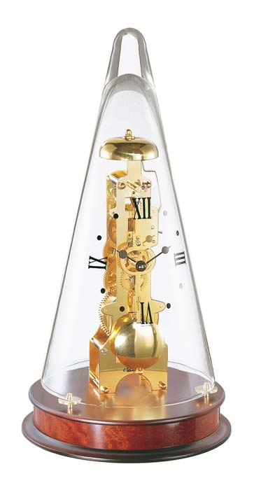 Hermle Tischuhr 35x18 cm Holz • Deutsches Präzisionsuhrwerk • Feiner Stundenschlag