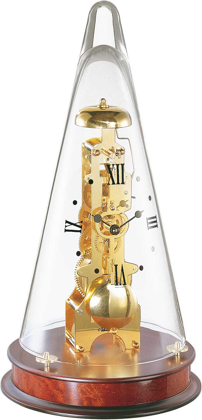 Hermle Tischuhr 35x18 cm Holz • Deutsches Präzisionsuhrwerk • Feiner Stundenschlag