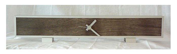 Ferdisign Tischuhr 60x12 cm Metall • Modern • Zeitlos