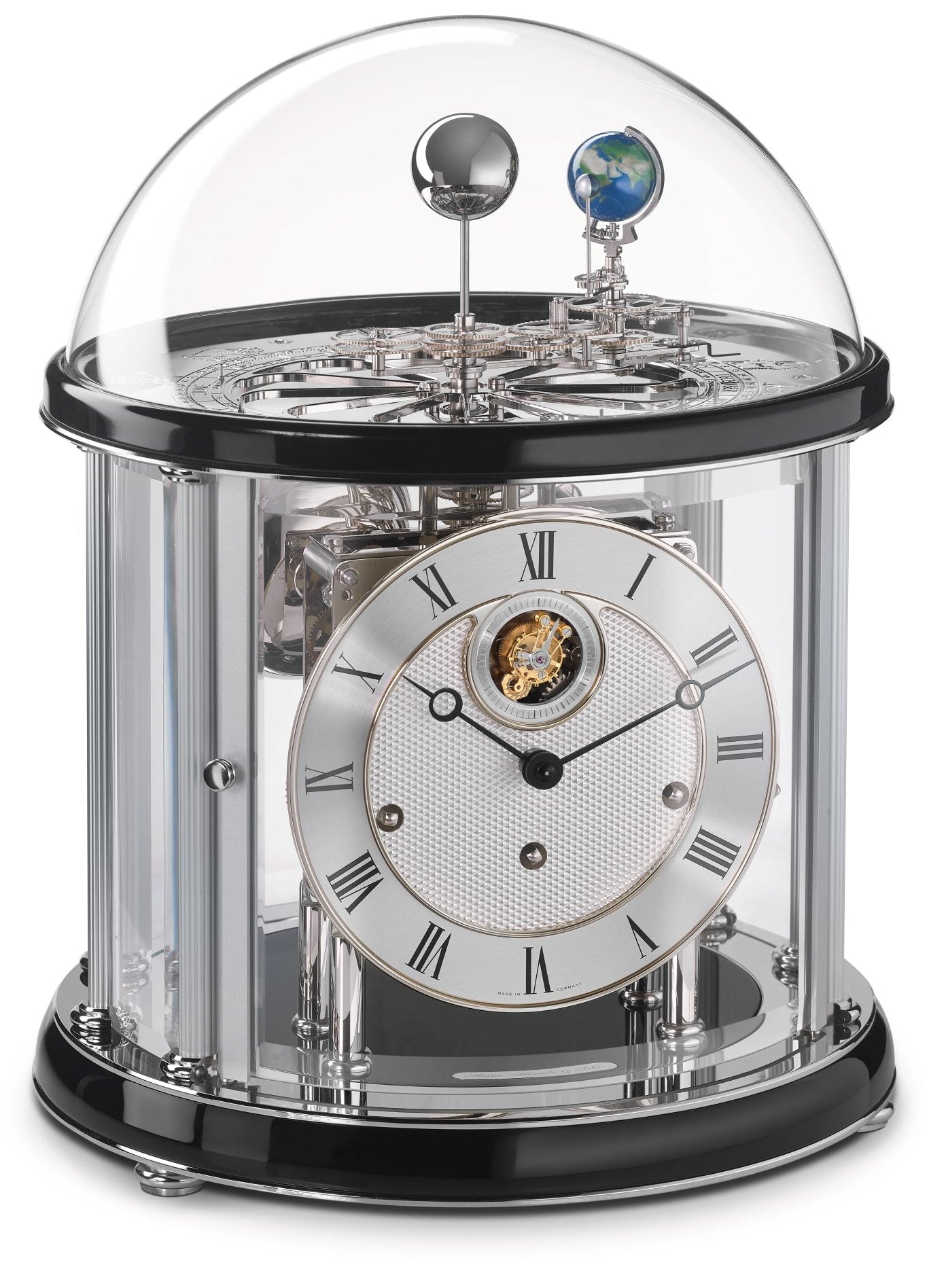Hermle Tellurium Tourbillon Chrom 23070-740352 • Tourbillon • Tellurium
