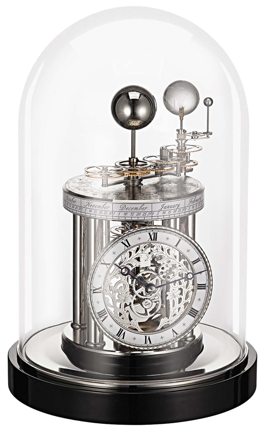 Tischuhr Chrom Schwarz - Hermle Modell: 22836-742987