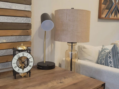 Tischuhr Schwarz Schlag auf Glocke - Hermle Modell: 23001-000711