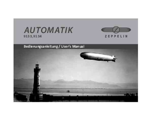 Herrenuhr, Automatik Edelstahl - Grünes Zifferblatt - Zeppelin Modell: 8462-4