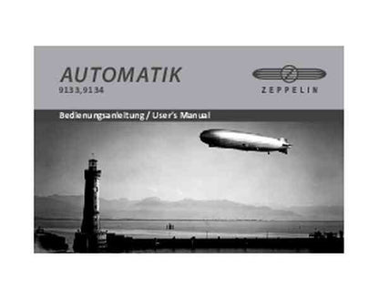 Herrenuhr, Automatik Edelstahl - Grünes Zifferblatt - Zeppelin Modell: 8462-4