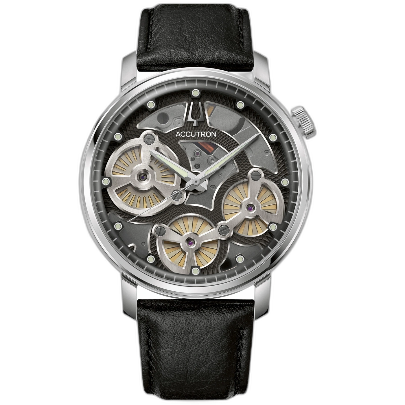 Bulova Accutron Spaceview Evolution 26A210A Herrenuhr Silber • Saphirglas • Elektroquarz NS30-Y8A