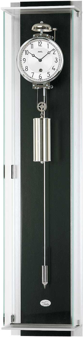 AMS Wanduhr • Mechanisches Gewichtsuhrwerk • Modernes Design
