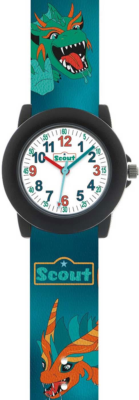 Scout 305044 Seeungeheuer Kinderuhr • Lernuhr • 5 Bar