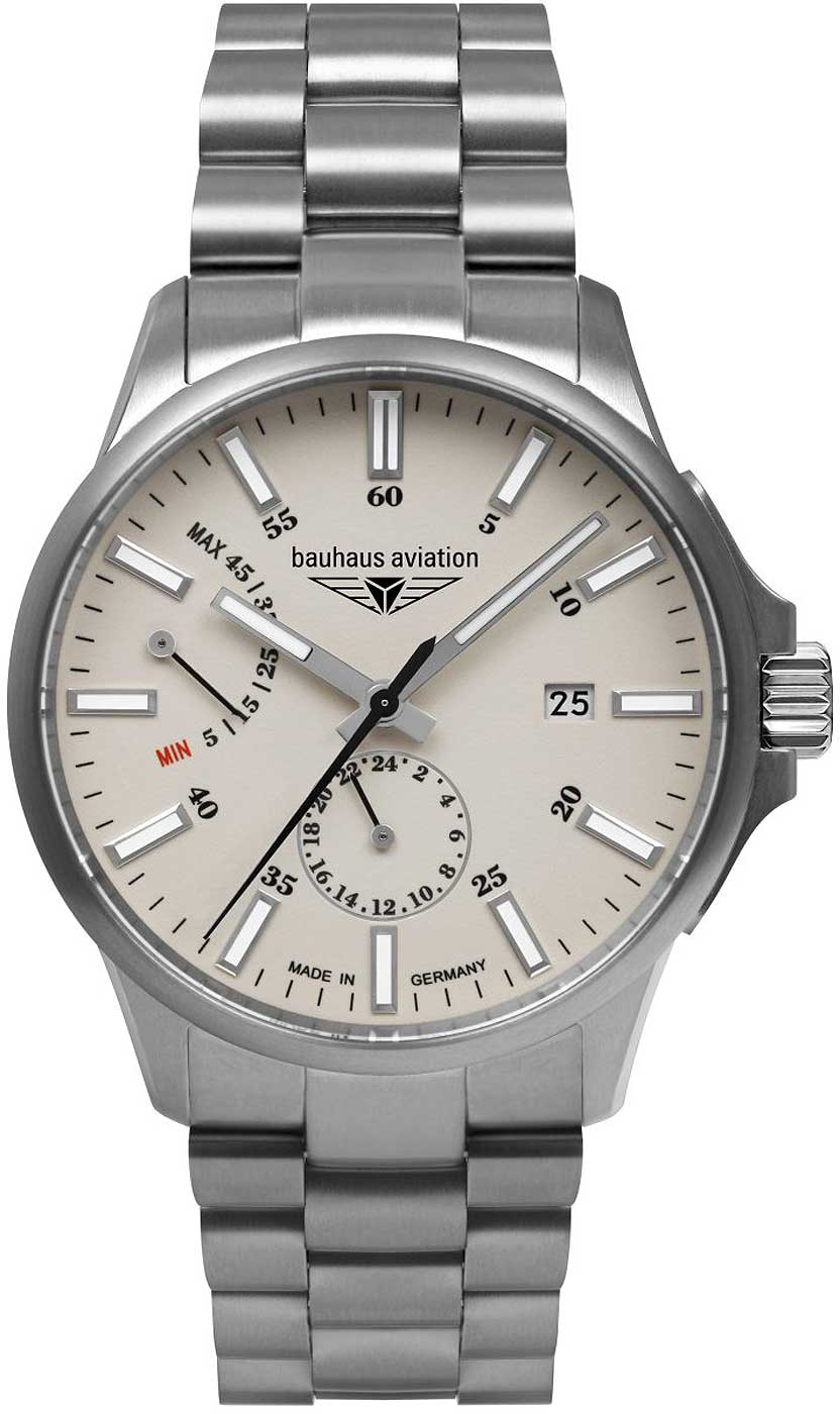 Bauhaus Aviation 2860M-5 Herren Uhr • Automatik • Saphirglas