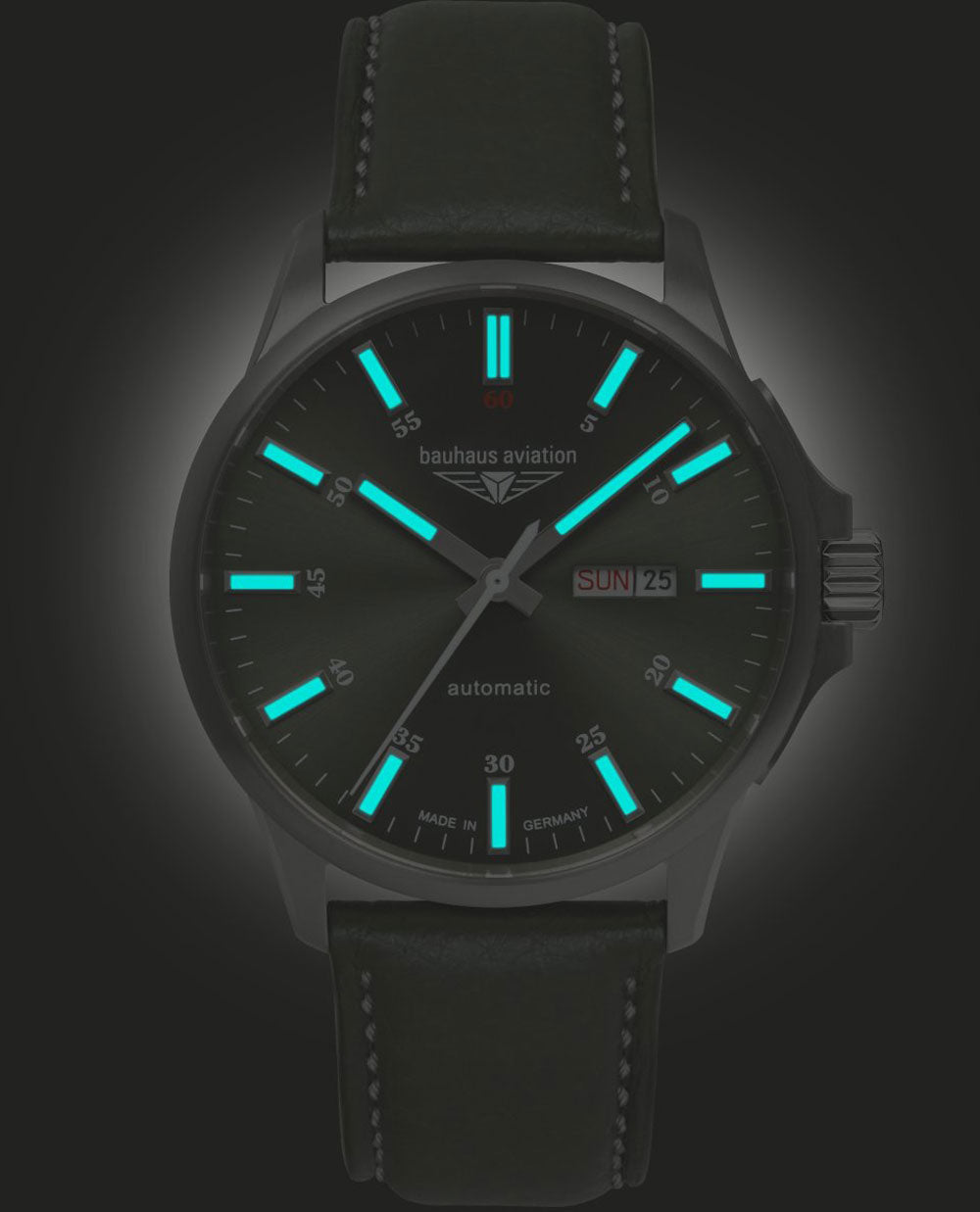 Bauhaus Aviation 2866-4 Herren Uhr • Automatik • Titangehäuse