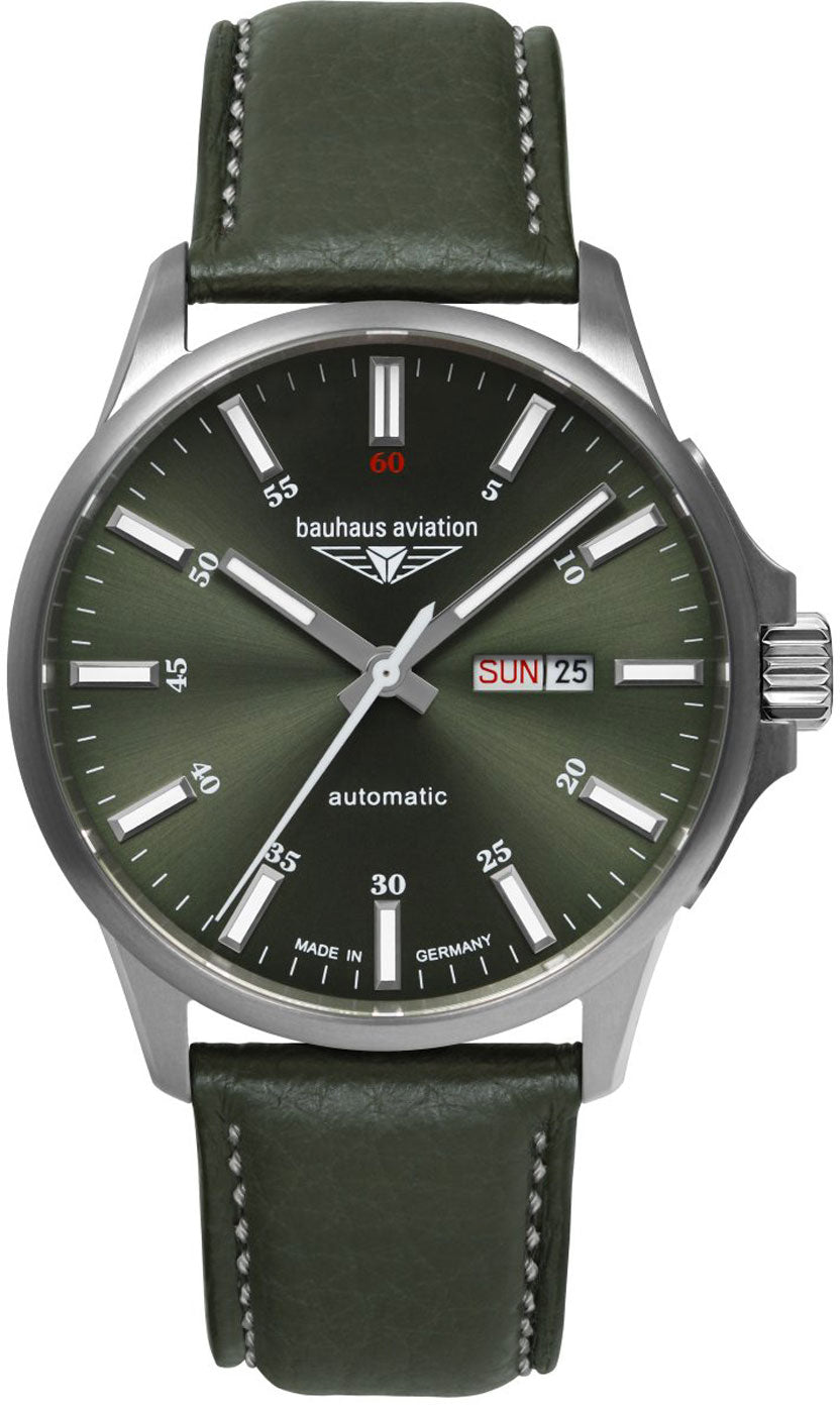 Bauhaus Aviation 2866-4 Herren Uhr • Automatik • Titangehäuse