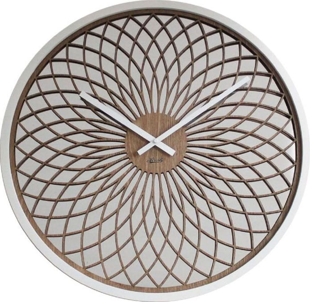 Hermle Wanduhr 50 cm Ø Holz • Präzises Quarzwerk • Modernes Design