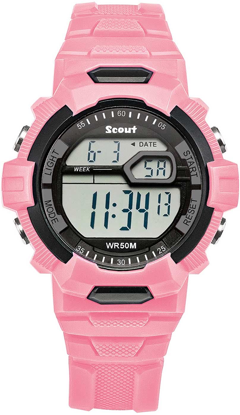 Scout The Digi 280308006 Mädchen-Uhr • Digital • 5 Bar