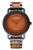 Holzkern Lauri 9010631022242 Herren Armbanduhr Braun • Solarwerk • Holz-Edelstahl-Armband