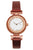 Holzkern Ida Damenarmbanduhr Roségold • Marmorzifferblatt • Walnussholz-Lünette