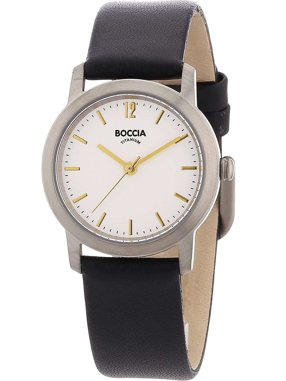 Boccia Classic 3291-02 Damen Armbanduhr Silber • Titan-Gehäuse • Mineralglas