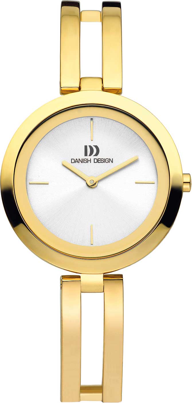 Danish Design 3320210 Damen Uhr • Minimalistisches Design • Gold-Plattiert