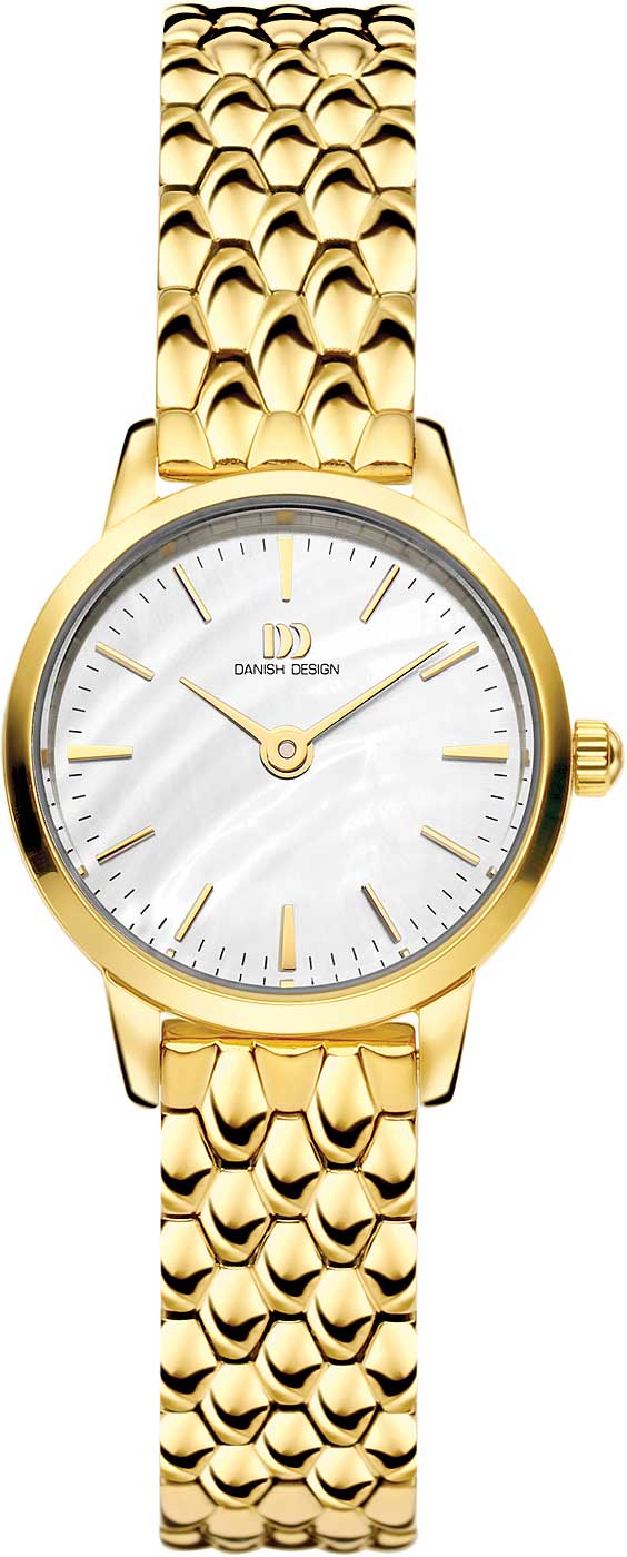 Danish Design 3320361 Damen Uhr • Gold-Optik • Ultra-flach