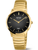 Boccia Royce 3321-04 Damen Armbanduhr Schwarz-Gold • Saphirglas • Ultraleichtes Titan