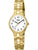 Boccia Titanium 3330-03 Damen Armbanduhr Goldfarben • Mineralglas • Titan-Armband