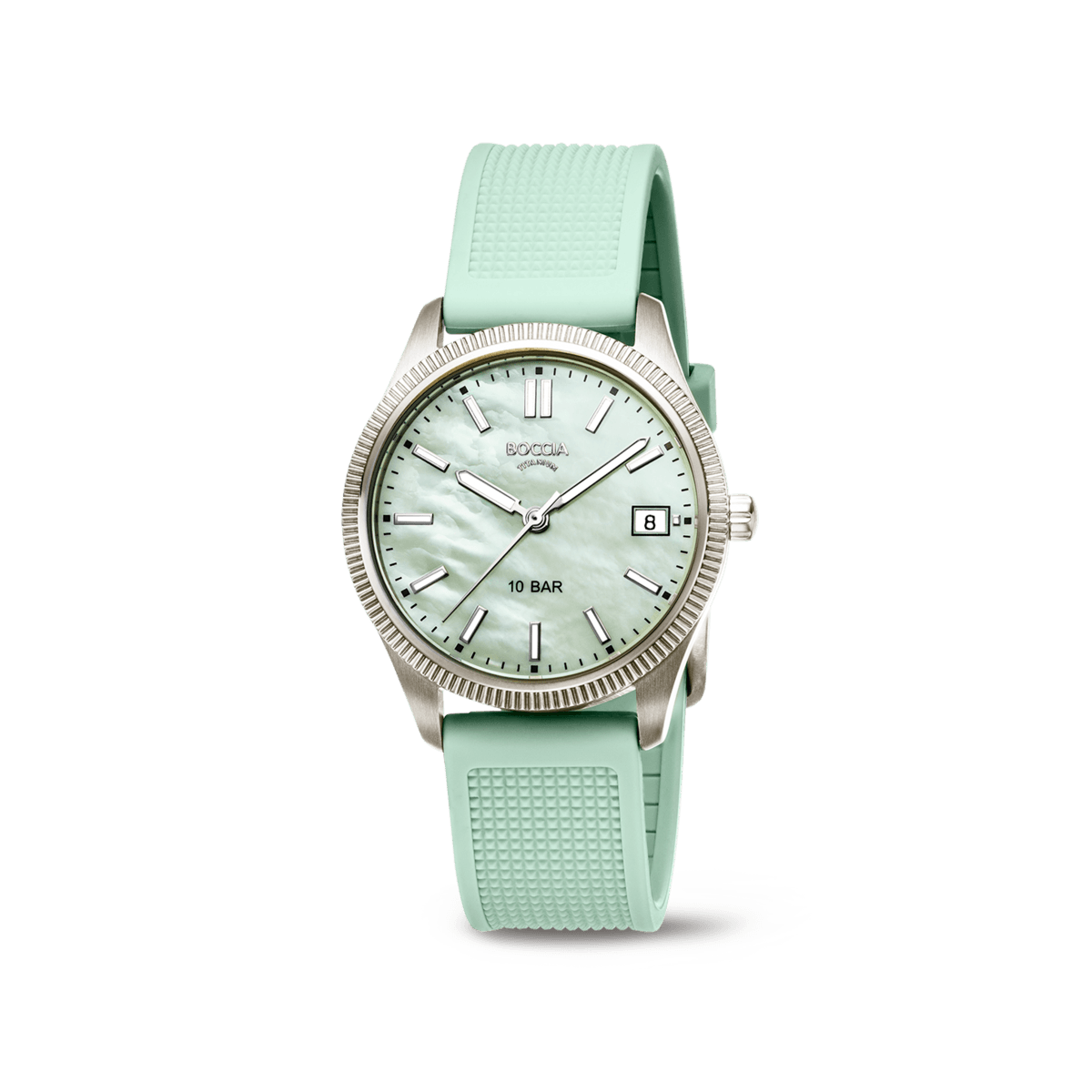 Boccia Trend 3356-02 Damen Armbanduhr • Reintitan-Gehäuse • Perlmutt-Zifferblatt