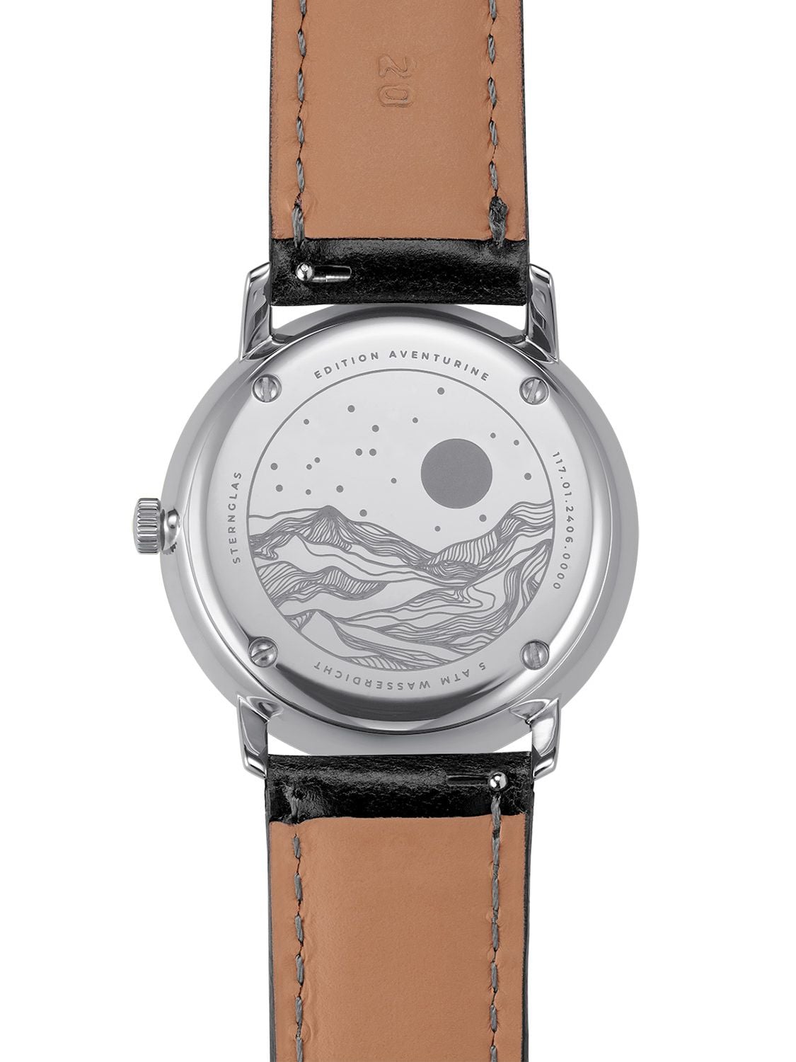 Naos Edition Aventurine Herrenuhr – Saphirglas, Quarzwerk, 38mm - Sternglas Modell: S01-NAN40-BR02