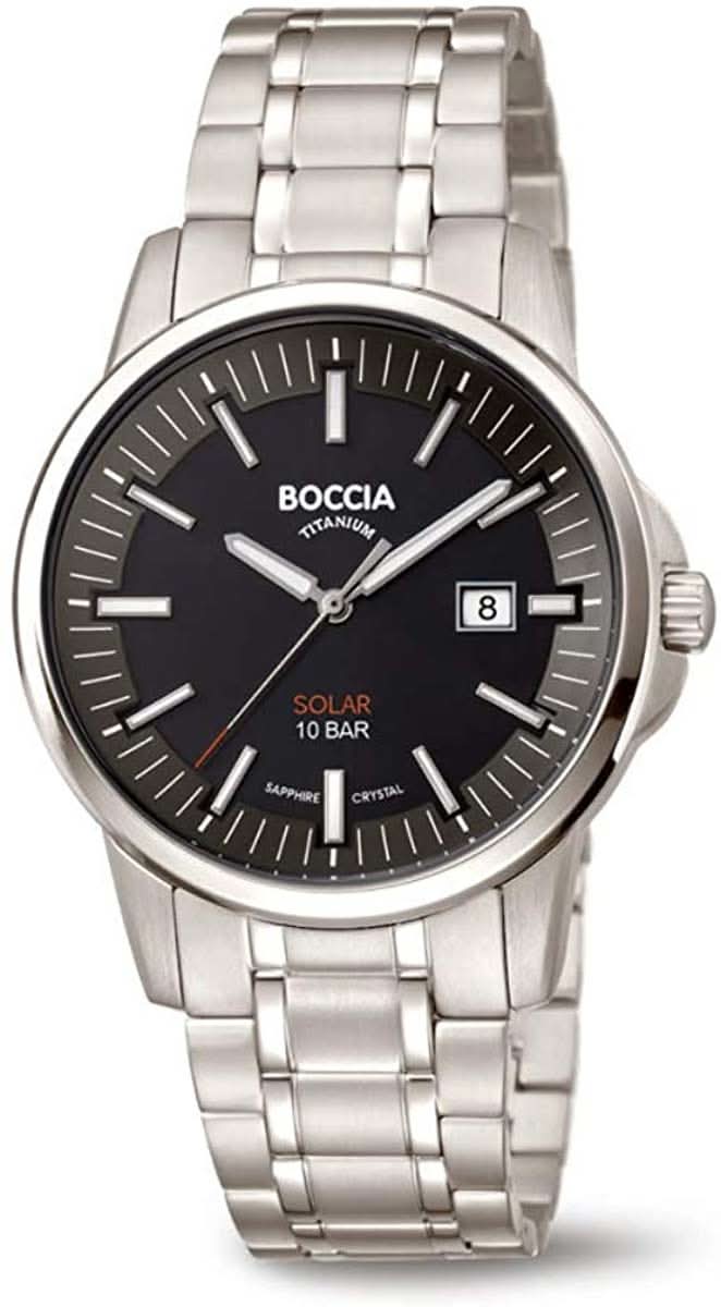 Boccia 3643-04 Herrenuhr - Reintitan - Saphirglas