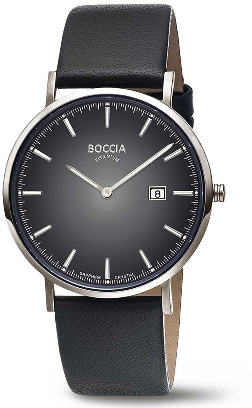 Boccia 3648-04 Herrenuhr - Reintitan - Saphirglas