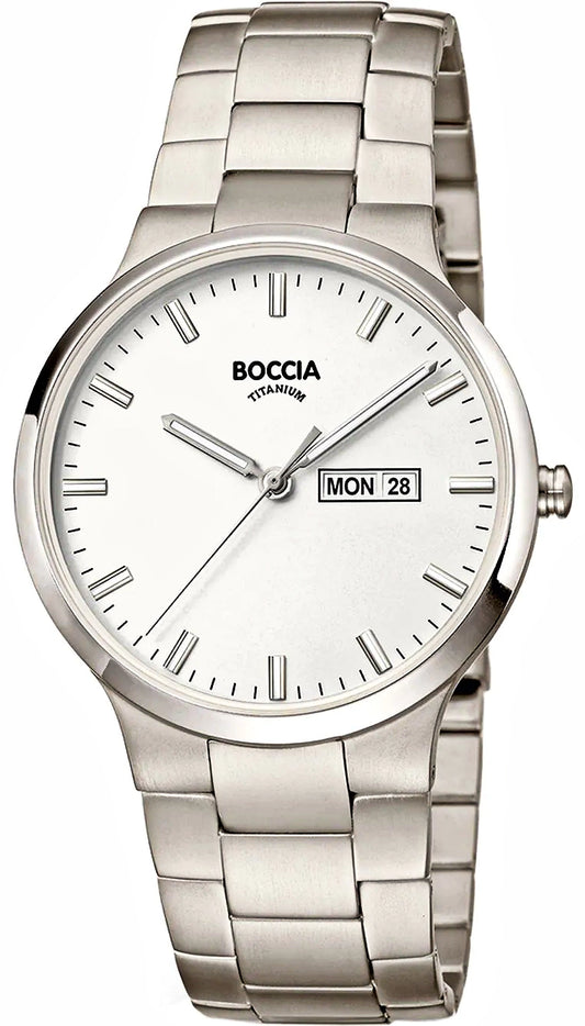 Boccia 3649-01 Herrenuhr • Extrem leichtes Titan • Saphirglas