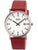 Boccia Titanium 3662-02 Herren Armbanduhr Rot • Rotes Lederarmband • Mineralglas