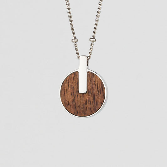 Opacity Halskette mit rundem Holz Anhänger - Holzkern Modell: Jewelry