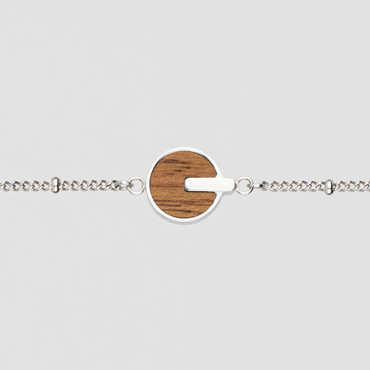Opacity Armband mit rundem Holz Anhänger - Holzkern Modell: Jewelry