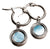 Zendala Earrings with Round Pendant - Wooden Core Model: Jewelry