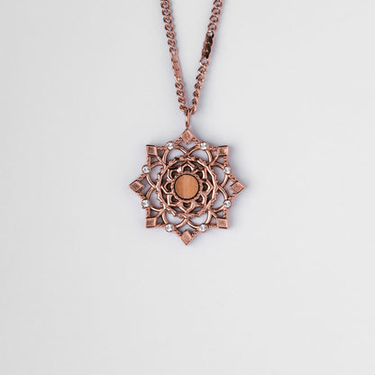 Aphonia Halskette  Schneeflocken Anhänger - Holzkern Modell: Jewelry