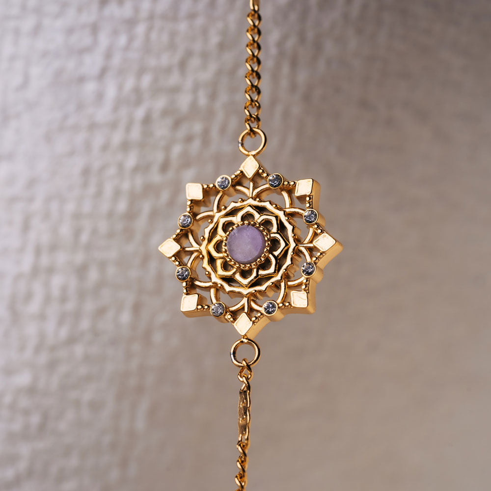 Aphonia Armband mit Schneeflocken Anhänger - Holzkern Modell: Jewelry